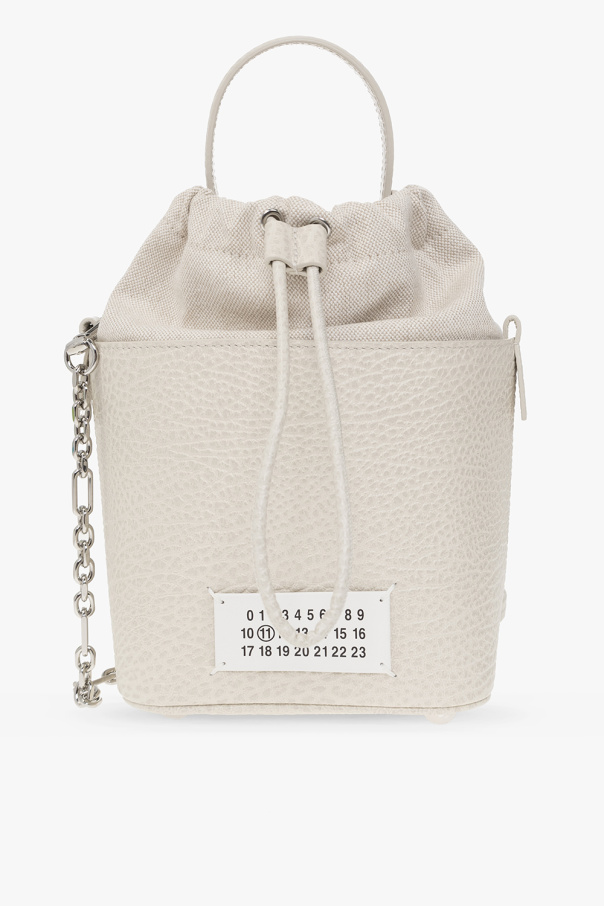 Cream '5AC Small' shoulder Stud bag Maison Margiela - MM6 Maison